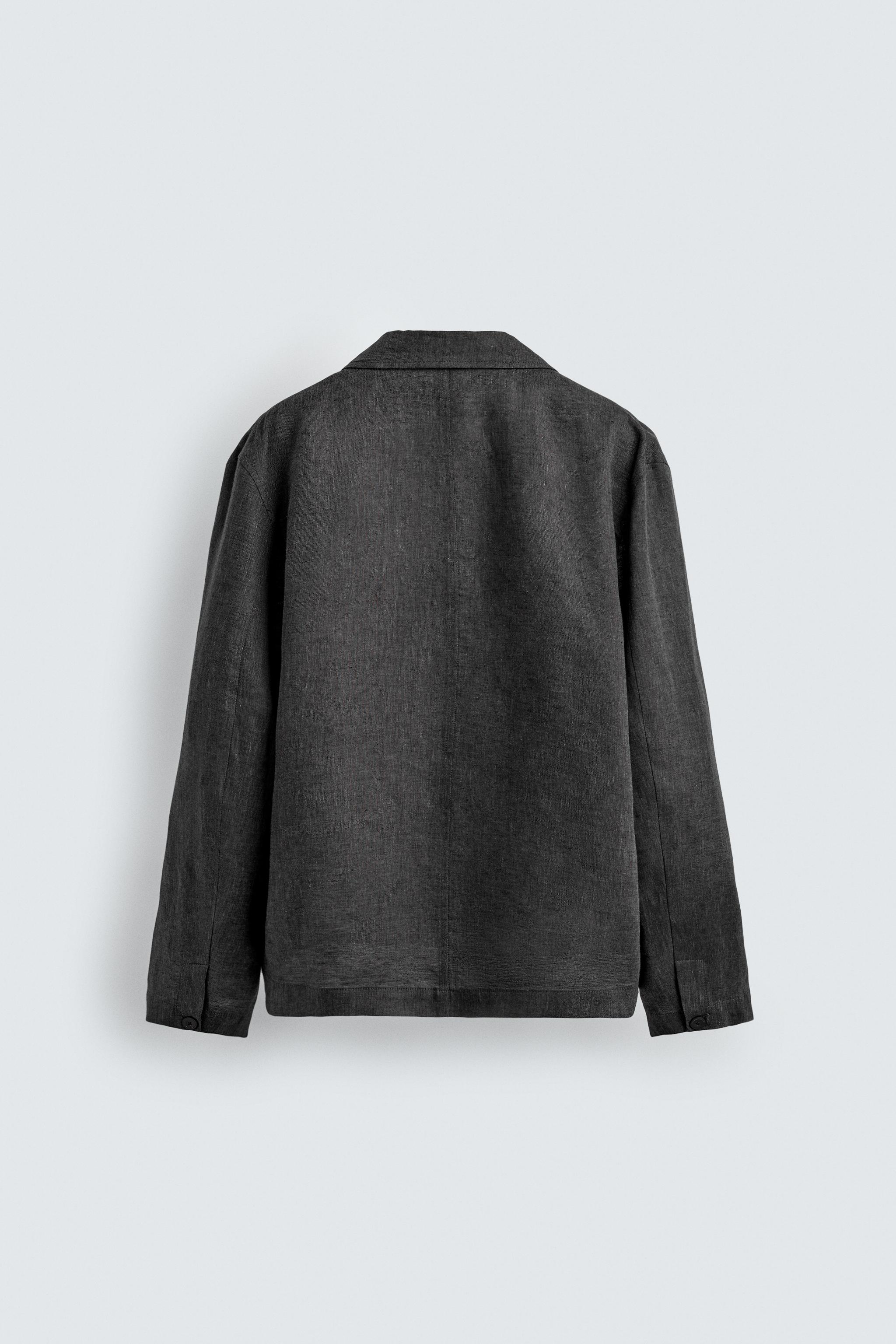 100% LINEN OVERSHIRT